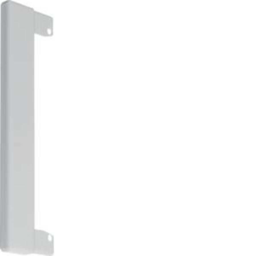 Afsluitstuk BR65 wandrozet 65x210mm staal lichtgrijs