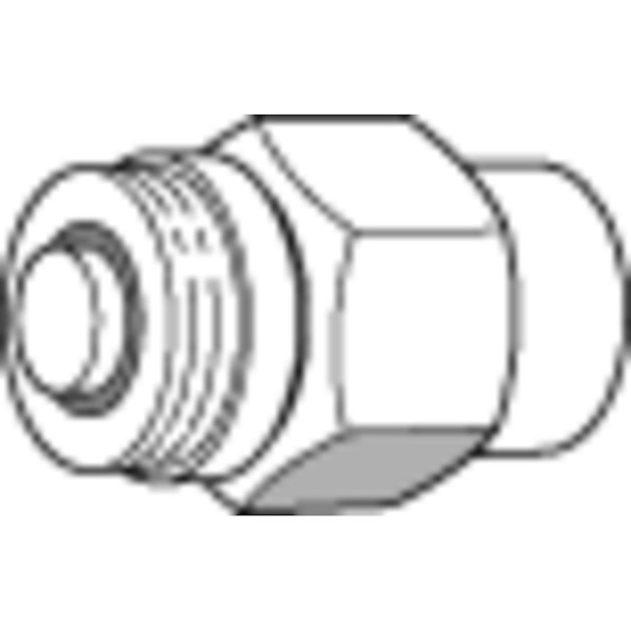 Ventielhuls 1/4x1/2" tbv manometer