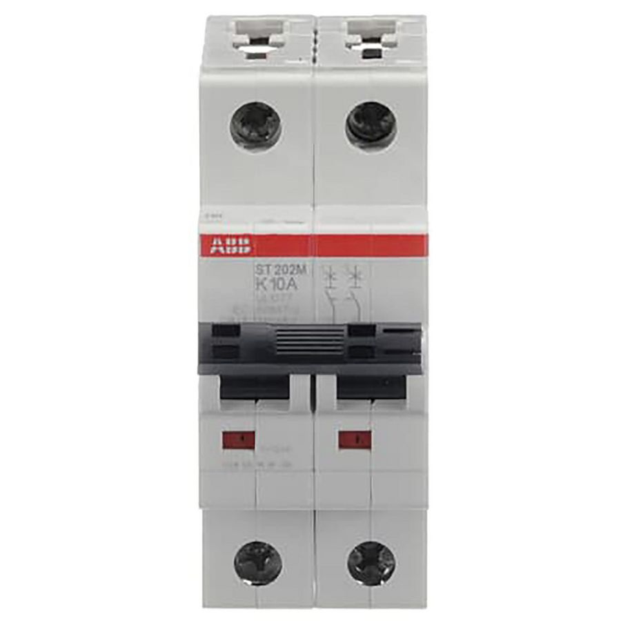 Installatieautomaat ST202M-K10 Breaker K-karateristiek 10kA 10A 2P