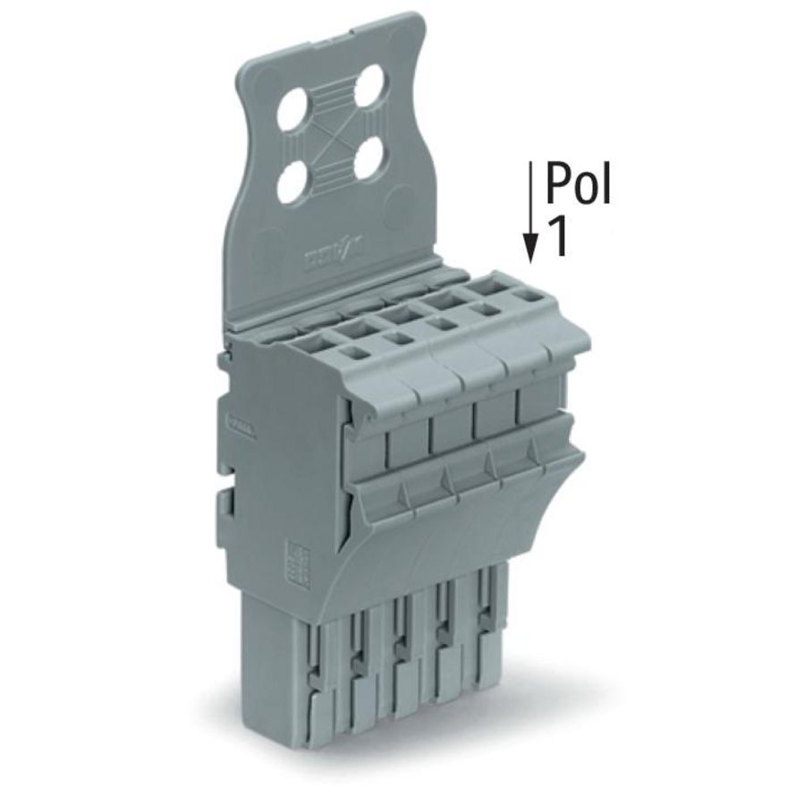 1-draads FE steker 4 mm² grijs 2022-105/134-000 VVE=50