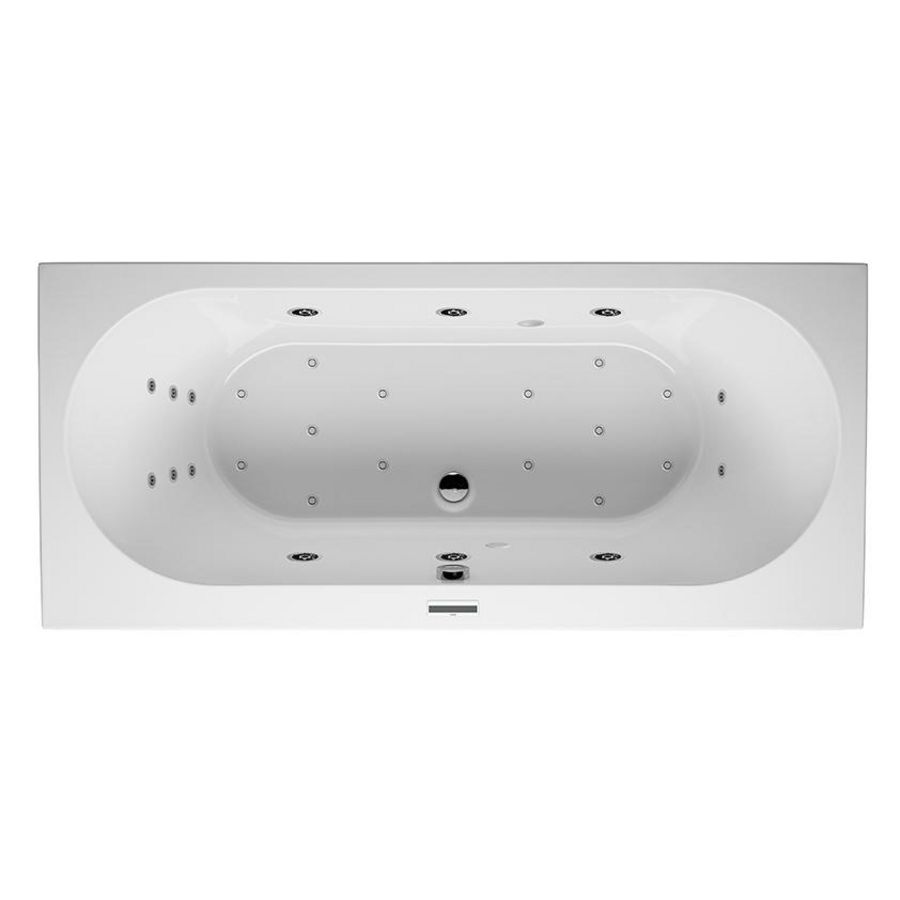 Whirlpool Carolina Rihopool 180x80cm systeem JOY rechts hoogglans wit