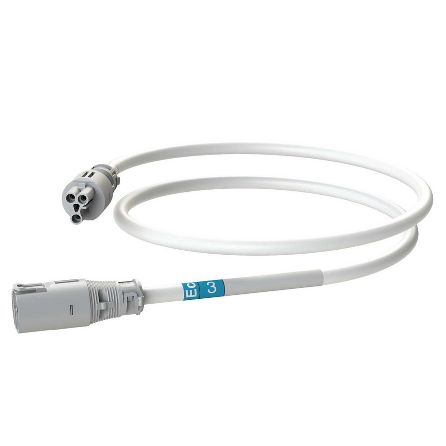 Koppelsnoer AW 3m 3G1,5 wit Eca VVE=20