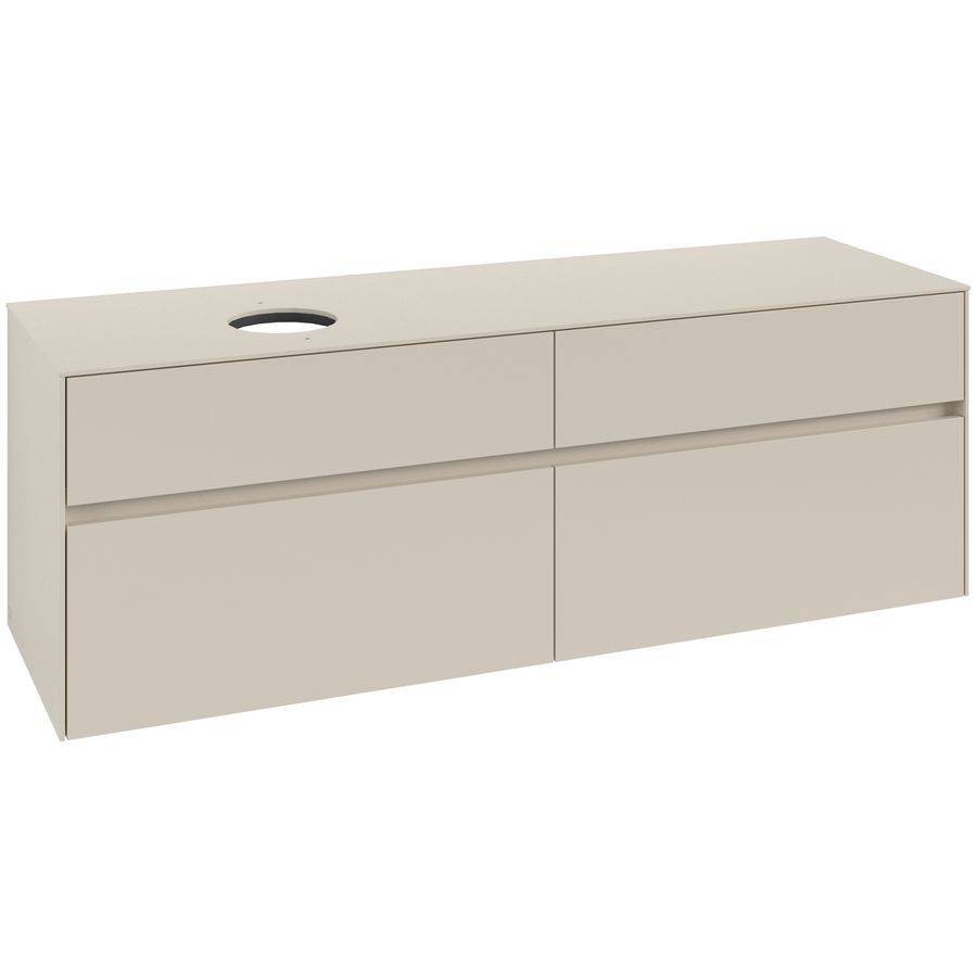 Wastafelonderkast Collaro 1600x548x500mm Cashmere Grey C050B0VN