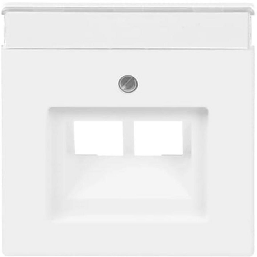 Centraalplaat voor datadoos 2 x RJ45 f-matwit (1803-02-884)