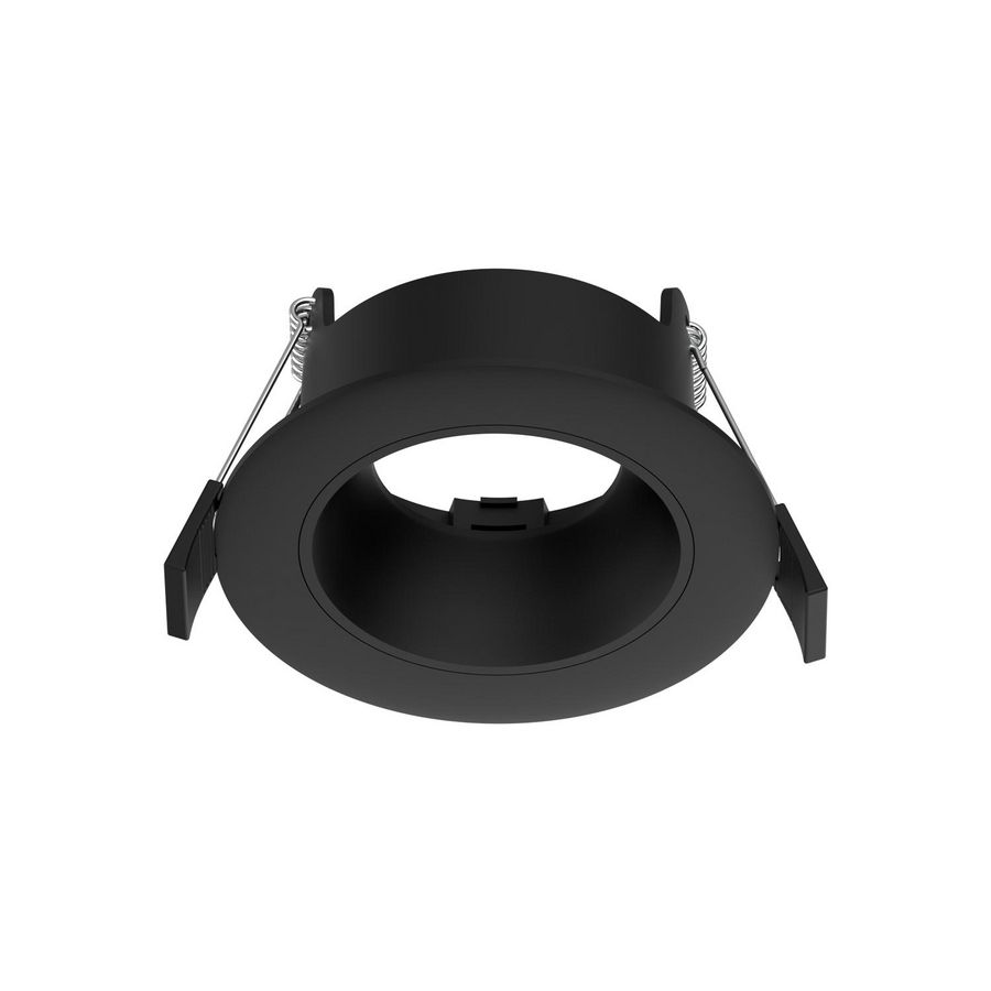 Inbouwring Pro-Ambiance /anti-glare tbv Ø50mm module rond vast zwart/zwart sparing Ø68mm