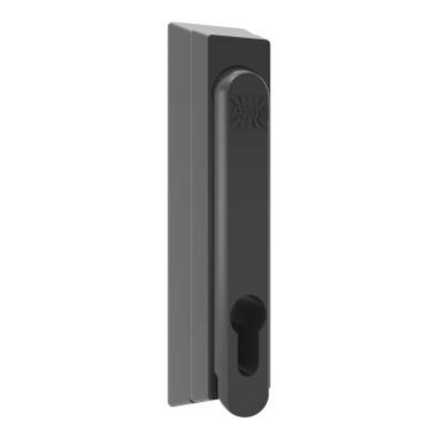 Draaihendel Prisma XS behuizing 280mm Zonder inzetstuk Zwart