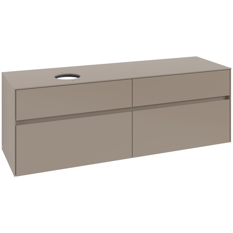 Wastafelonderkast Collaro 1600x548x500mm Taupe C050B0VM