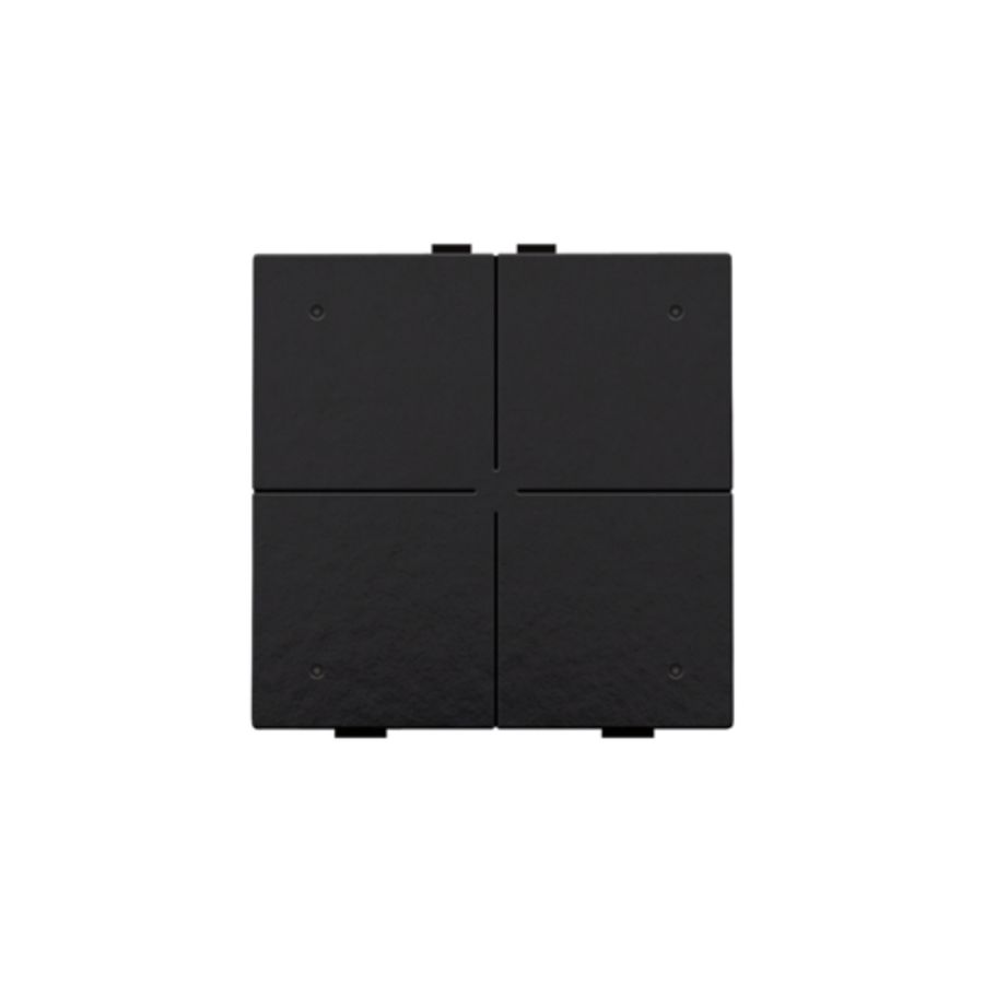 4-voudig drukknop leds/comfortsens. HomeControl pianoblack