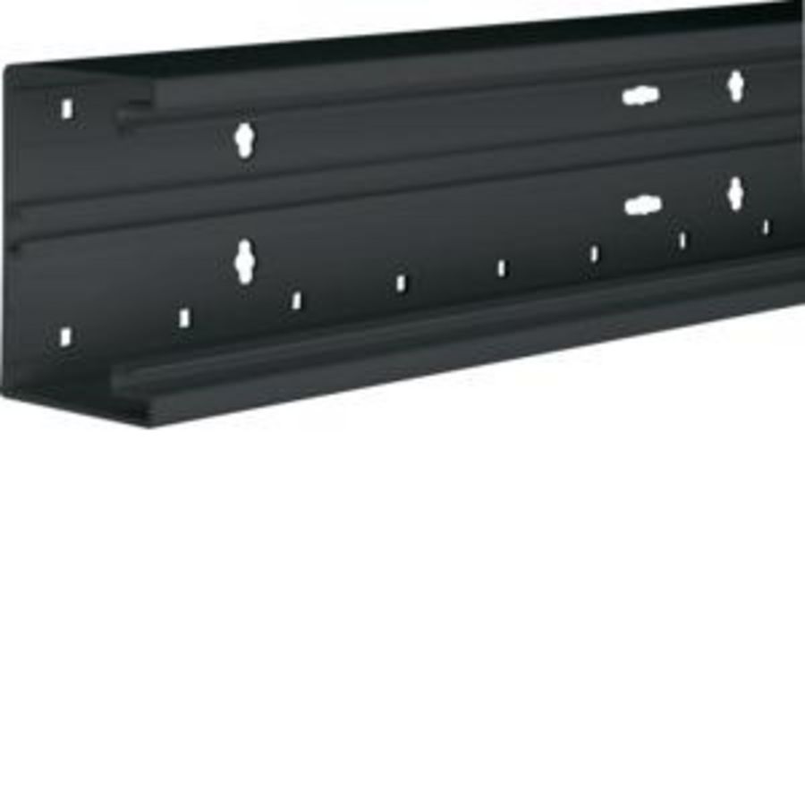 Lengte a 2m. Bodemprofiel BR65 65x100mm pvc zwart