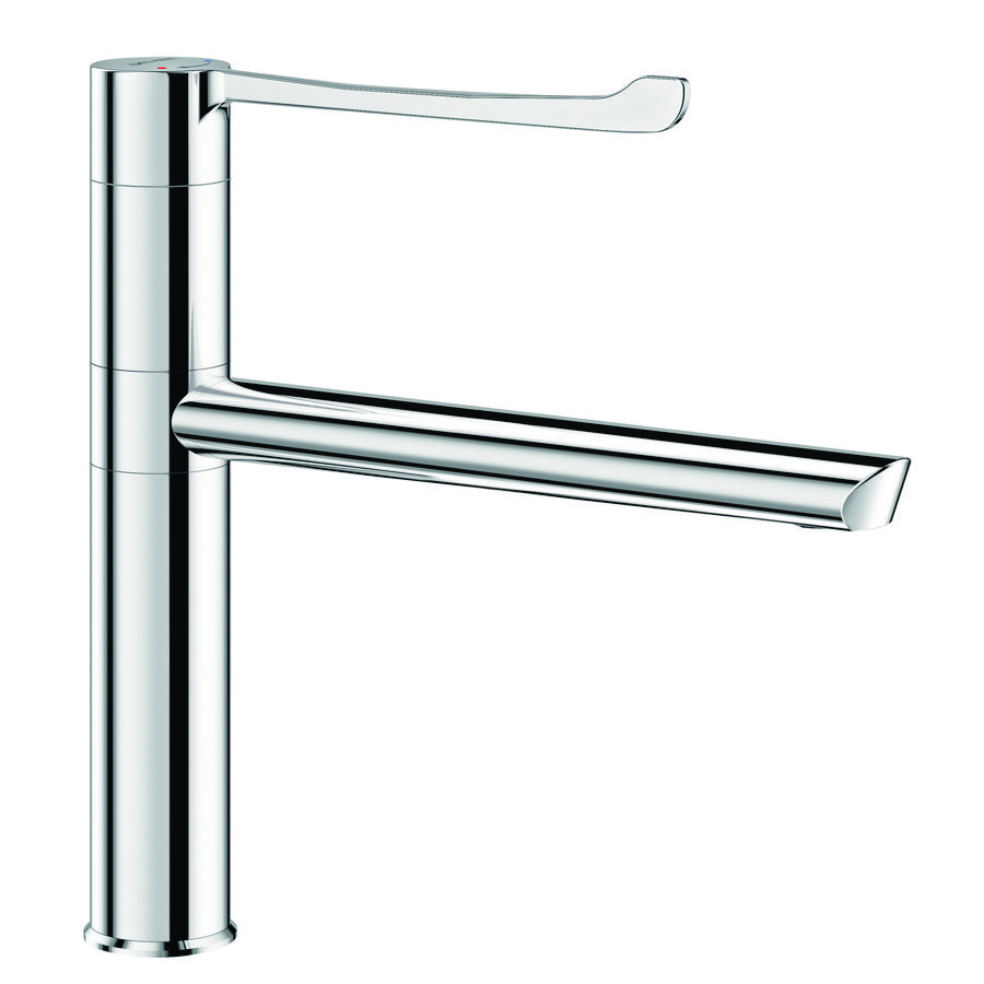 Mengkraan uitloop draaibaar H.160 L.250 hyg. hendel