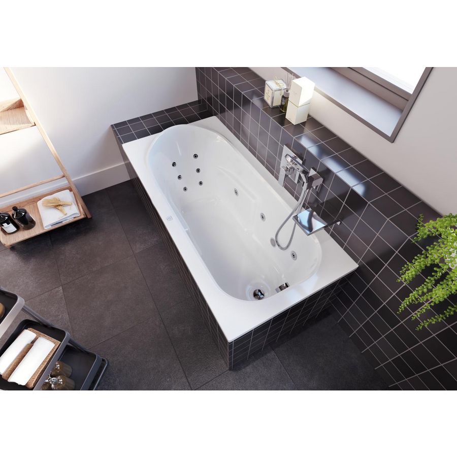 Whirlpool Columbia Rihopool 175x80cm systeem FLOW rechts hoogglans wit