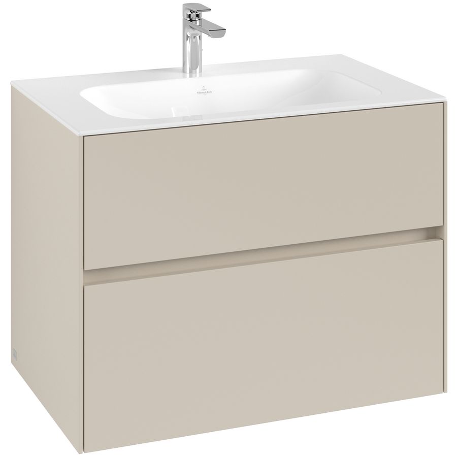 Wastafelonderkast Collaro 796x603x498mm Cashmere Grey C138B0VN