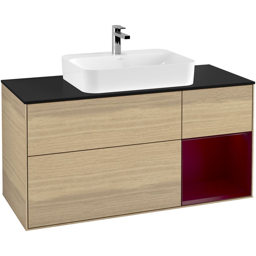Wastafelonderkast Finion 1200x603x501mm Oak Veneer F422HBPC