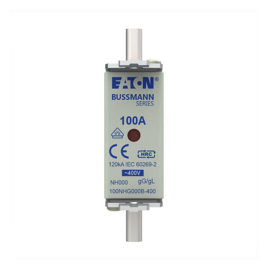 Zekering laagsp. 100A AC 400V NH000 gL/gG dubbele me VVE=3