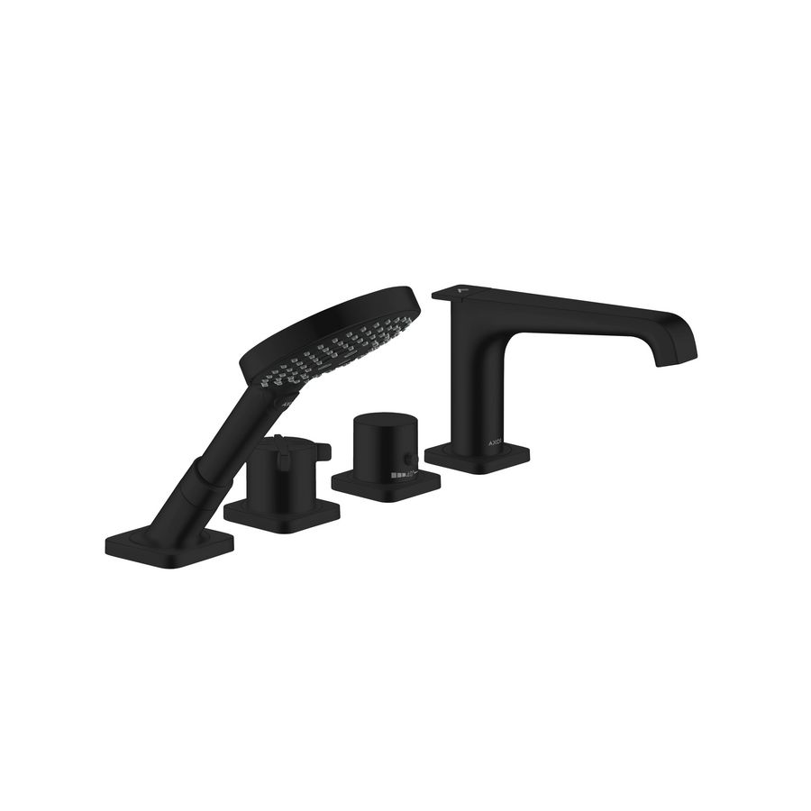 Afbouwdeel AXOR Citterio E 4-gats badrandthermostaat mat zwart