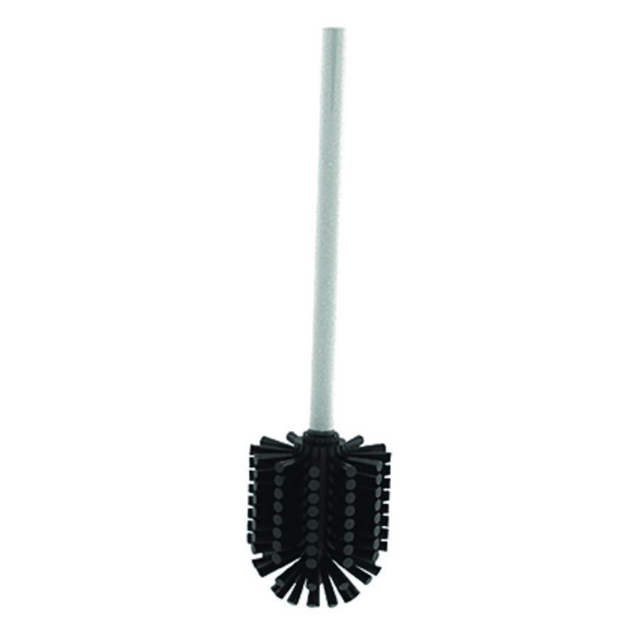 Toiletborstel set zonder deksel RVS wit epoxy