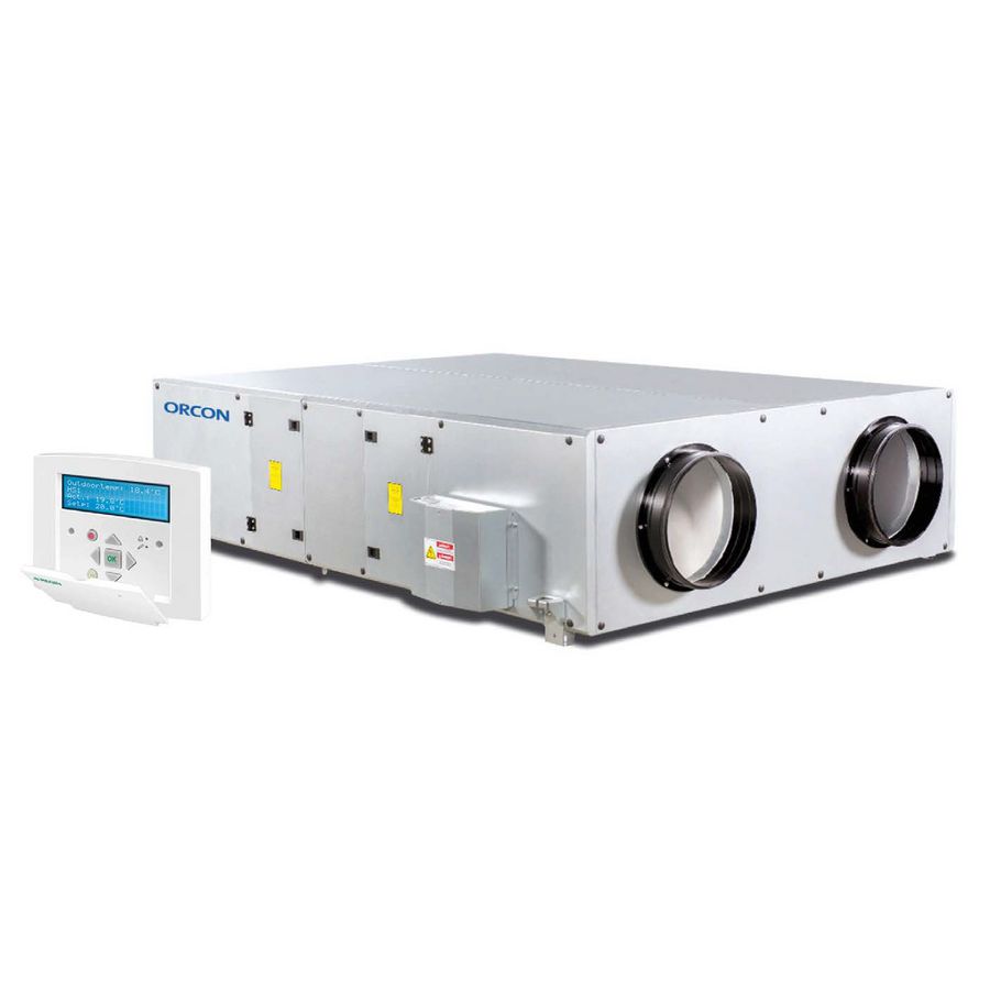 Decentrale wtw-unit WTU-800-EC-IE extra geisoleerd EC motoren incl. Regin regeling