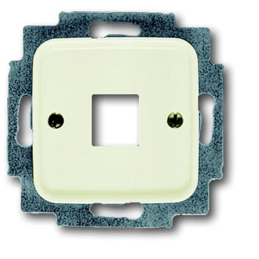 Centraalplaat 1 x MJ 216000-2/216005-4 SI creme (2561-212)