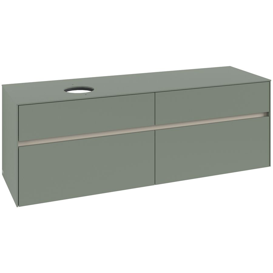 Wastafelonderkast Collaro 1600x548x500mm Soft Green C050B0AF
