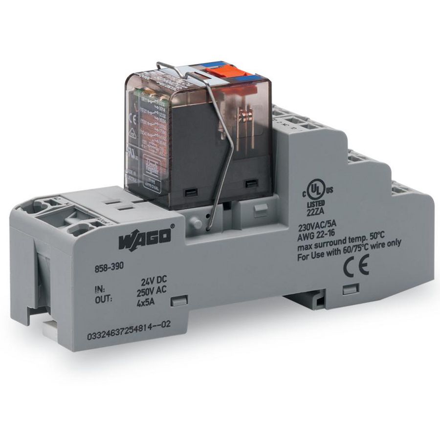 Relaismodule DC 110V 4 wisselcontacten 858-392 VVE=5