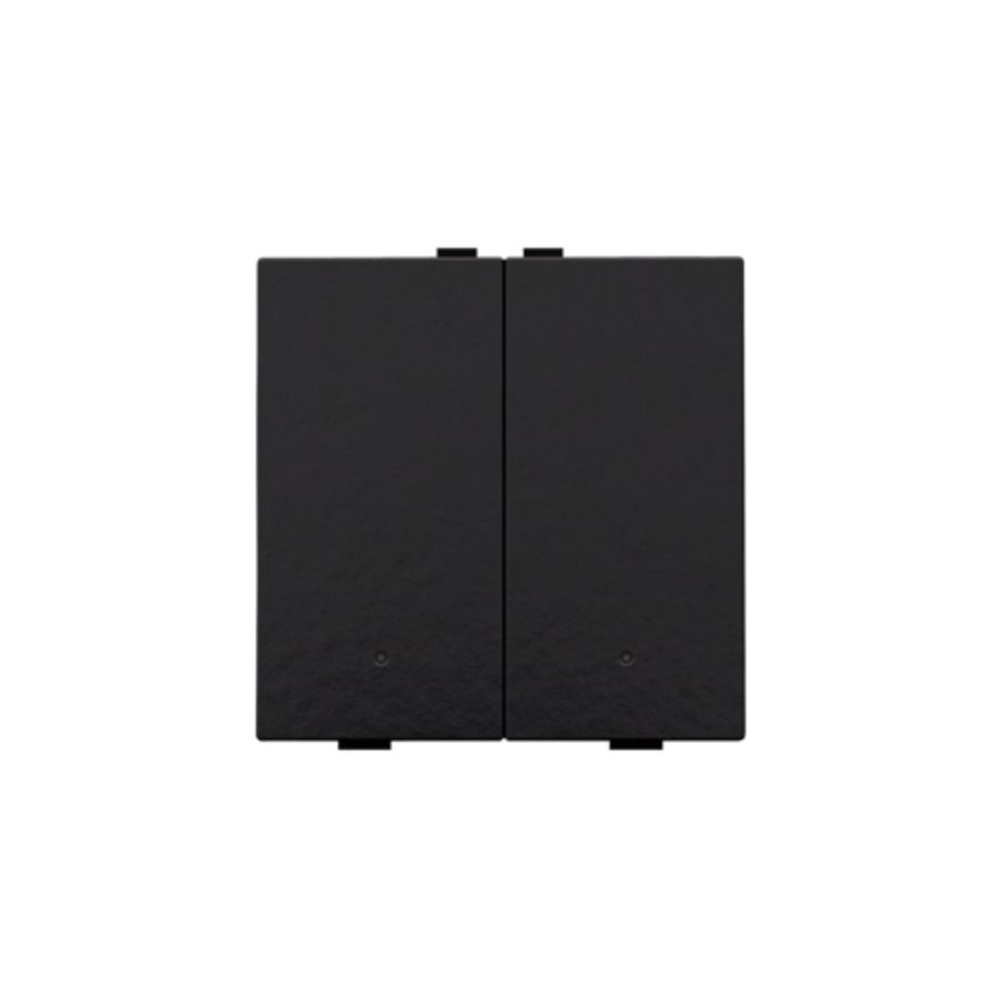 2-voudige drukknop leds/comf.sens. HomeControl piano black