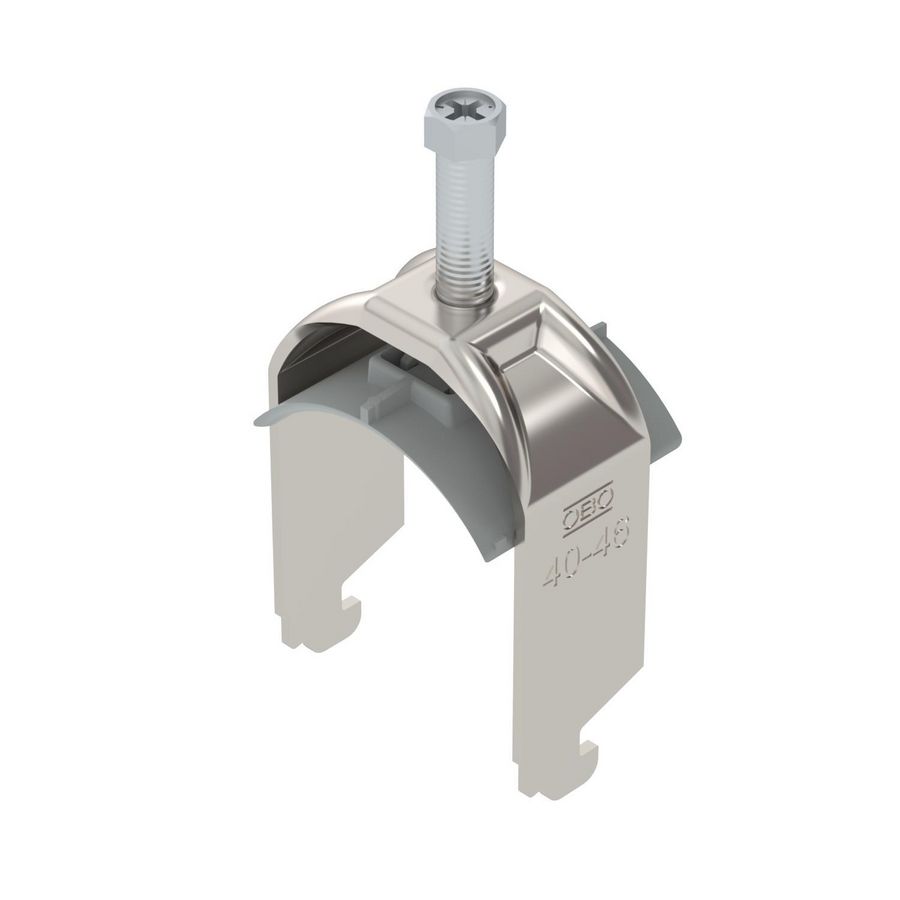 Beugelklem 2056 40-46mm rvs A2 1.4301 blank VVE=25