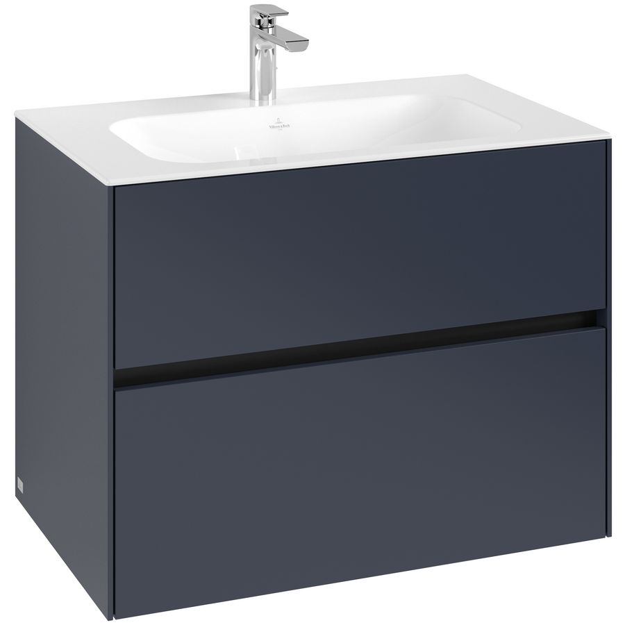 Wastafelonderkast Collaro 796x603x498mm Marine Blue C13800VQ