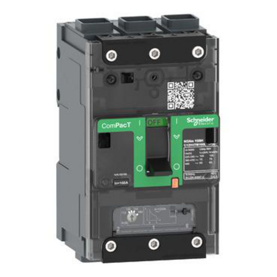 Vermogenschakelaar NSXm160B 25kA AC 3P 100A TMD ComPact