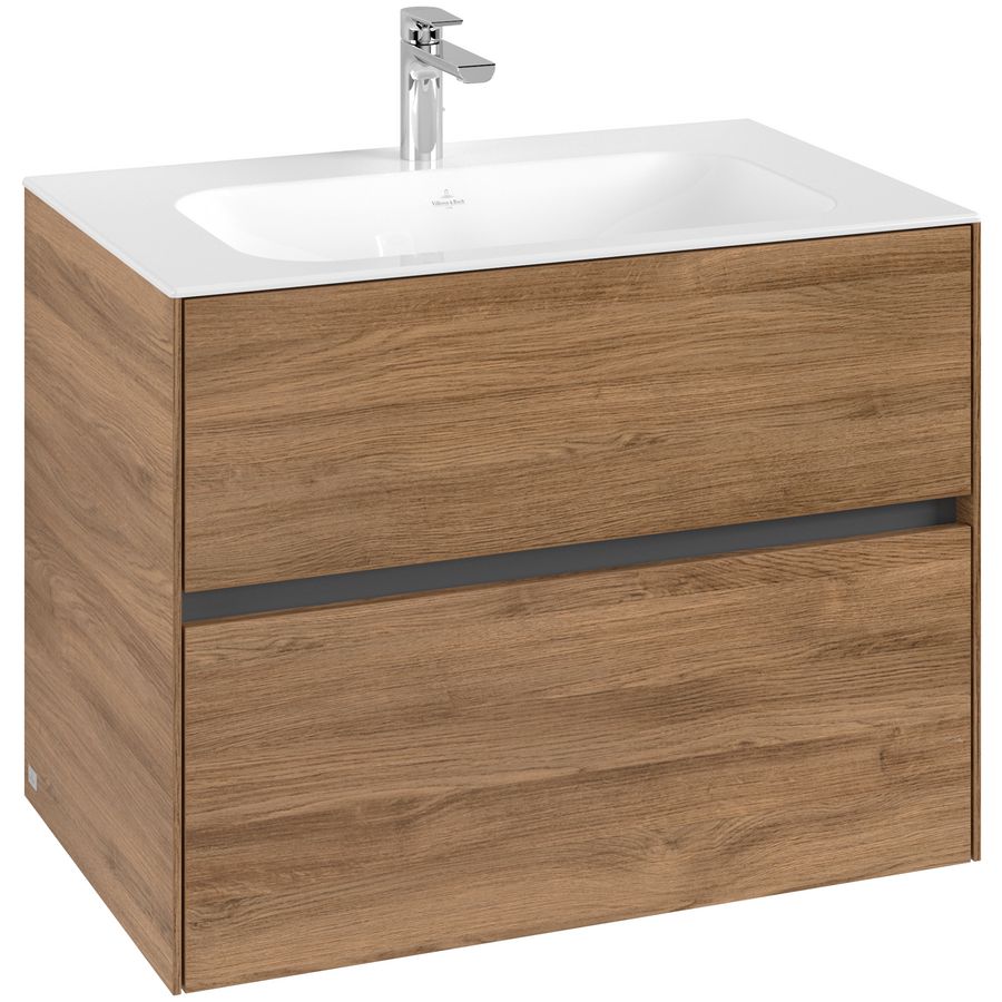 Wastafelonderkast Collaro 796x603x498mm Oak.Kans C13800RH