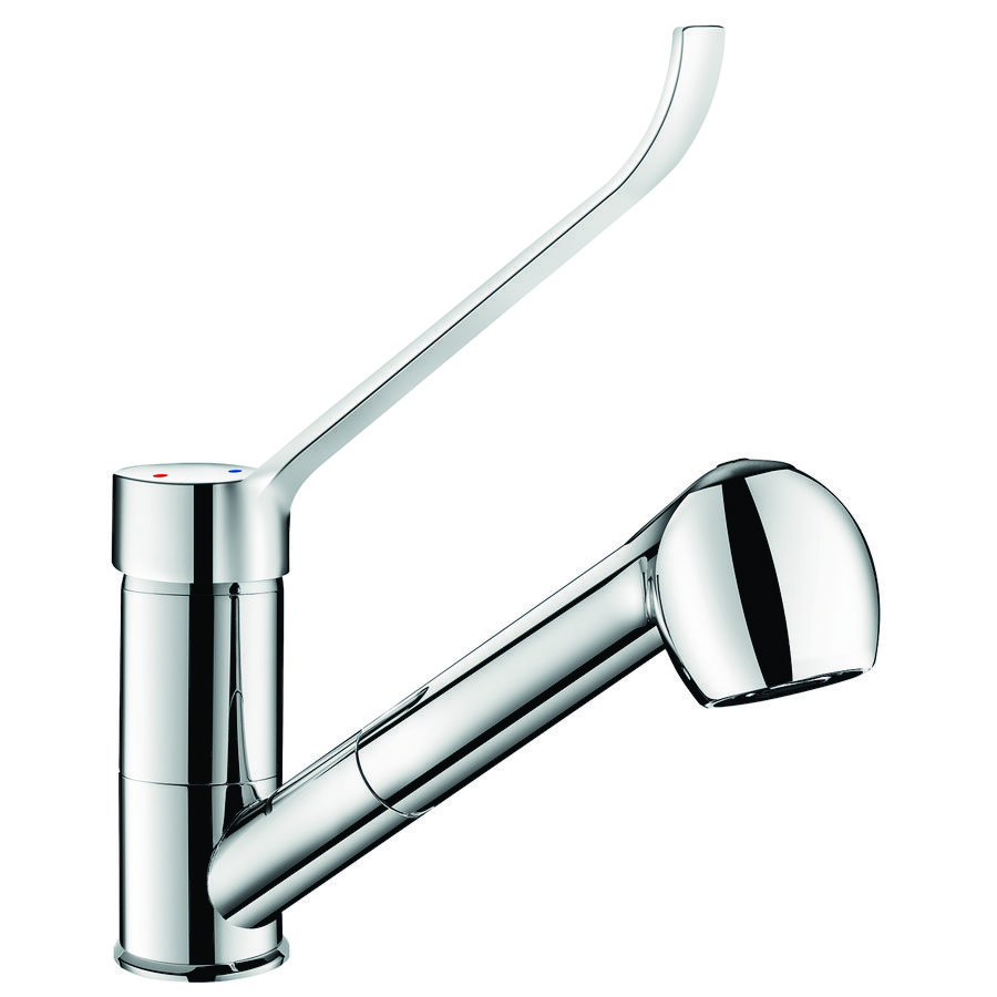 Mengkraan+uitloop draaib./uitrekb. dche H.105 hygien. hendel