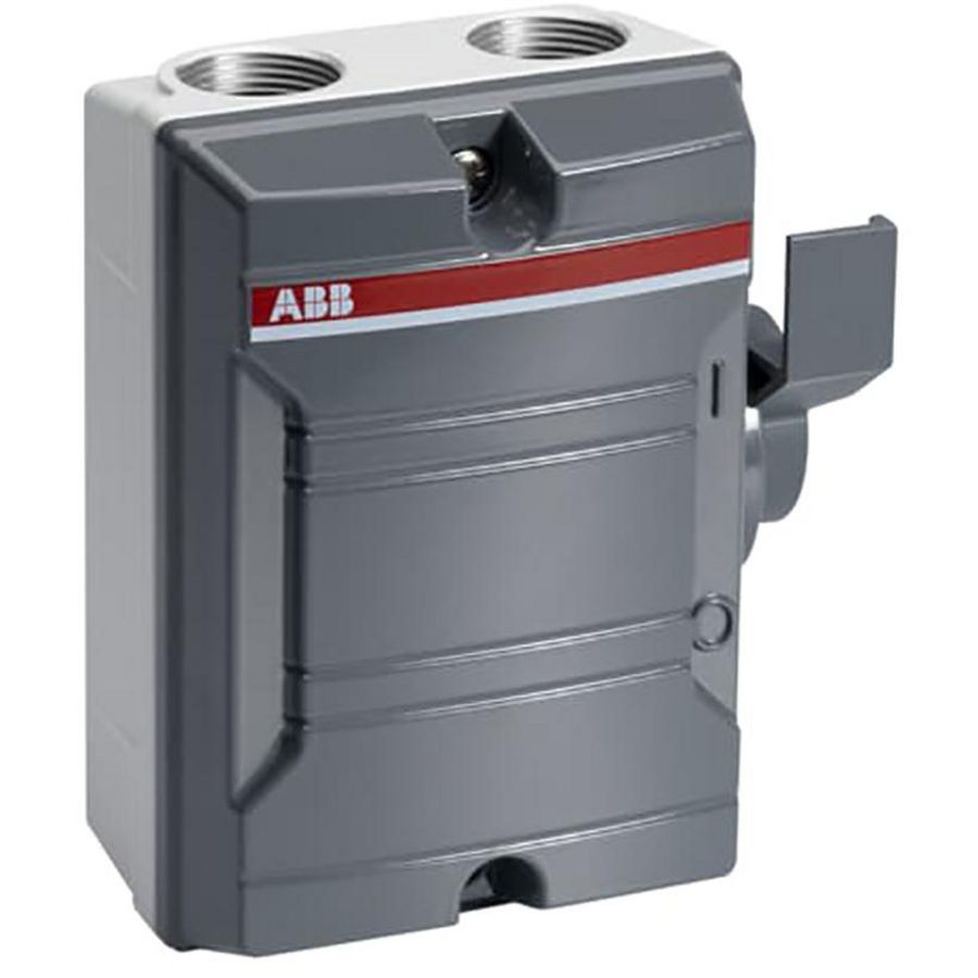 Werkschakelaar 3P 16A (AC-22A 500V) donker grijze behuizing