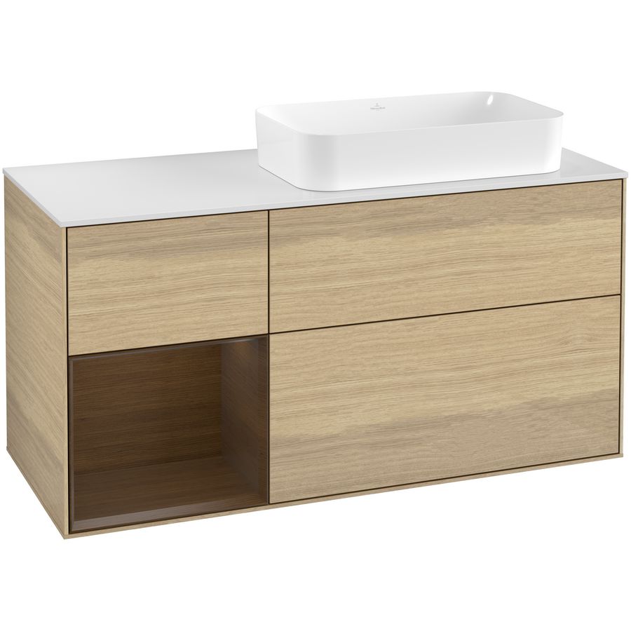 Wastafelonderkast Finion 1200x603x501mm Oak Veneer F681GNPC