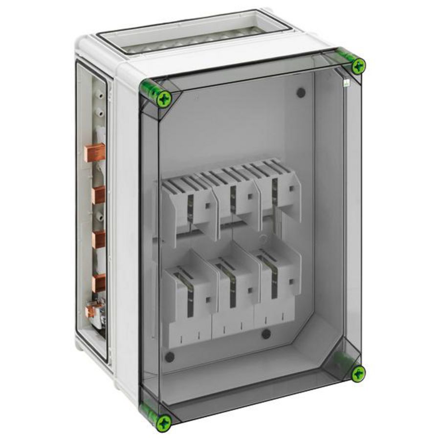 Zekeringenbehuizing NH-railkast IP65