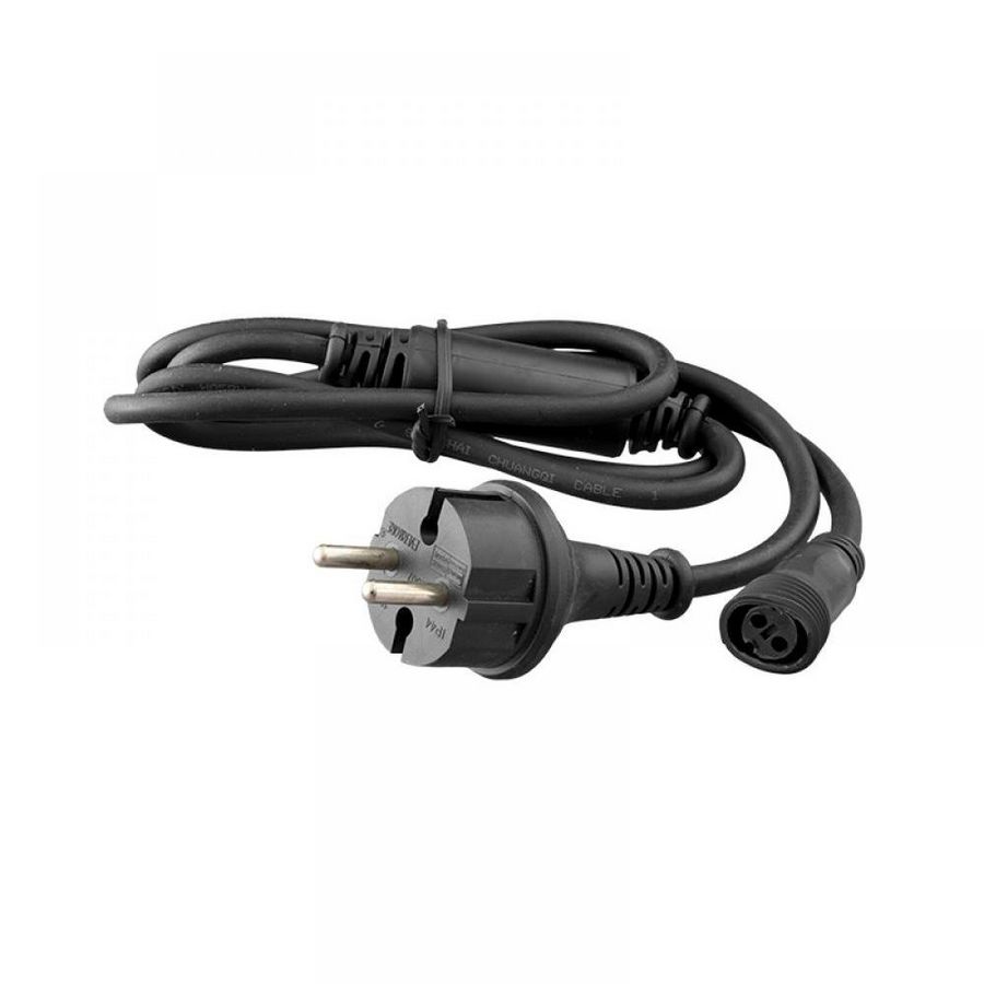 Aansluitkabel PS230 shuko 6000LED L=1,5mtr. zwart