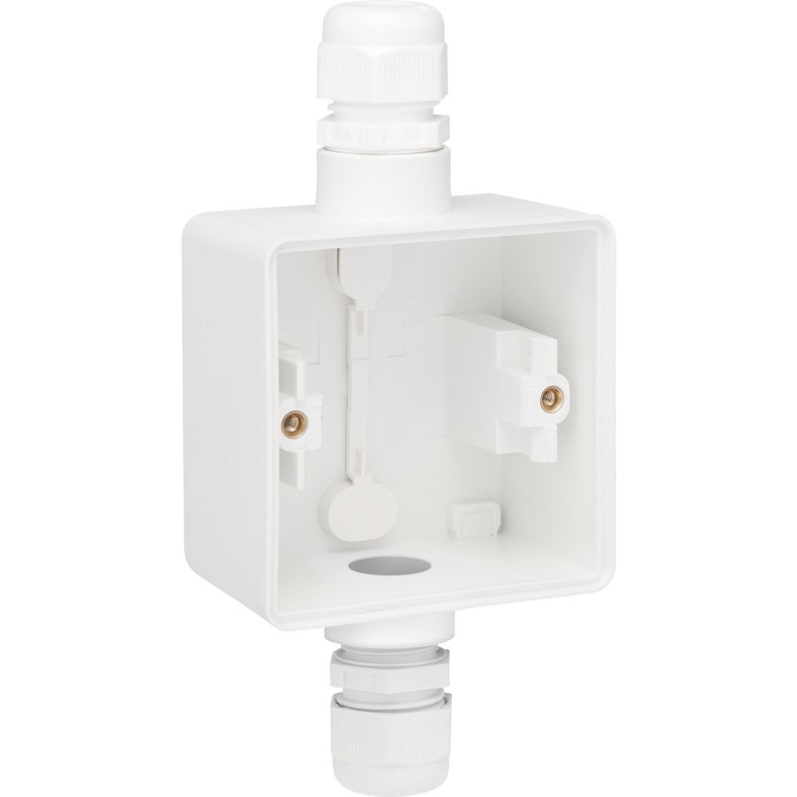 Spuitwaterdichte opbouwdoos boven/onder M20 wit