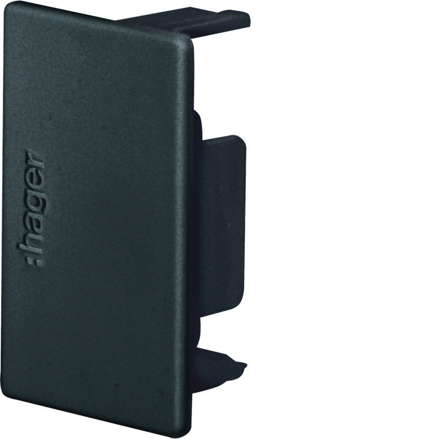 LF eindplaat goot 30x45mm halogeenvrij grafietzwart