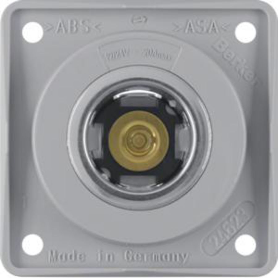 Wandcontactdoos 12V 20A berker Integro grijs