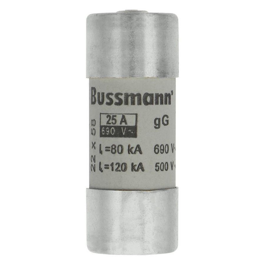 Zekering laagspanning 25A AC 690V 22x58 gL/gG met sl VVE=10