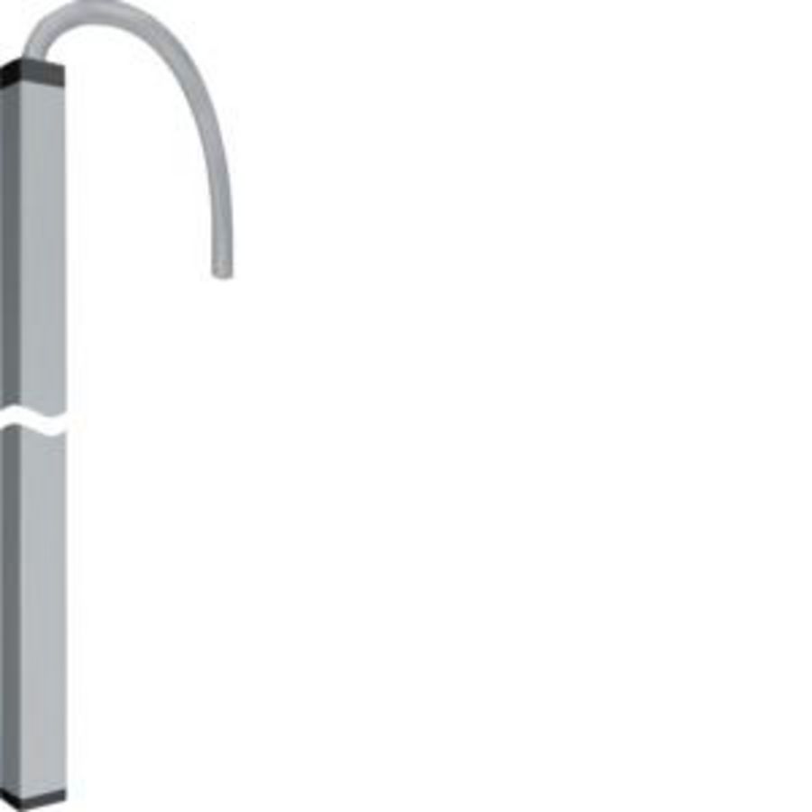 Flexzuil enkel ecoline 80mm DAF slang 2m l=2m geEloxeerd