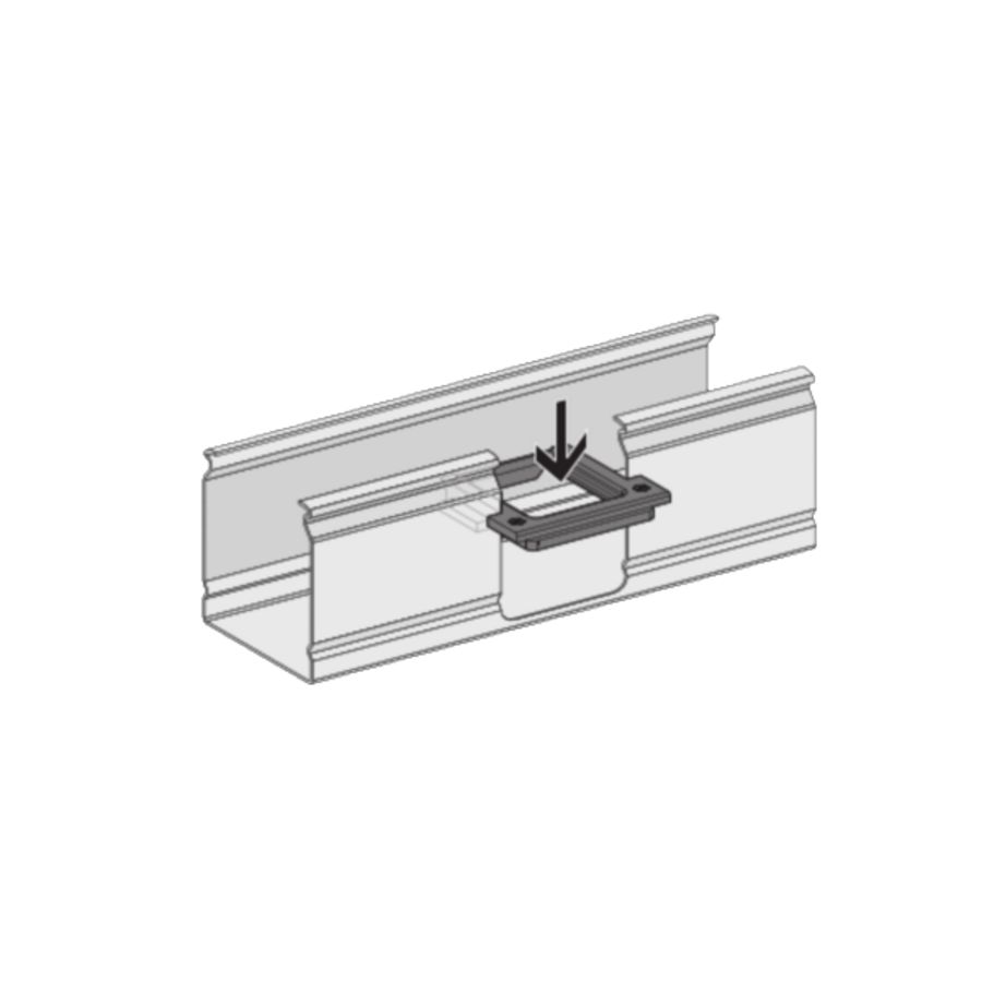 Doorvoerkap B 40mm H 40mm TPE VVE=25