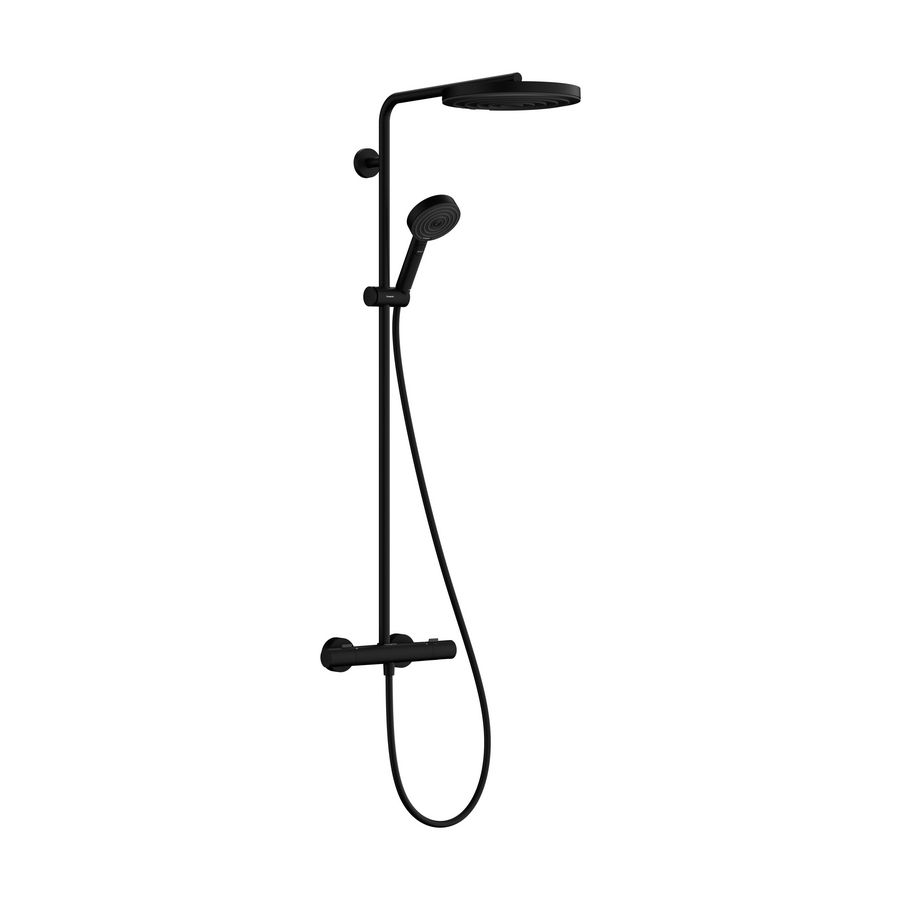 Showerpipe 260 1 straalsoort met thermostaat handdouche 3 straalsoorten mat zwart Pulsify Puro