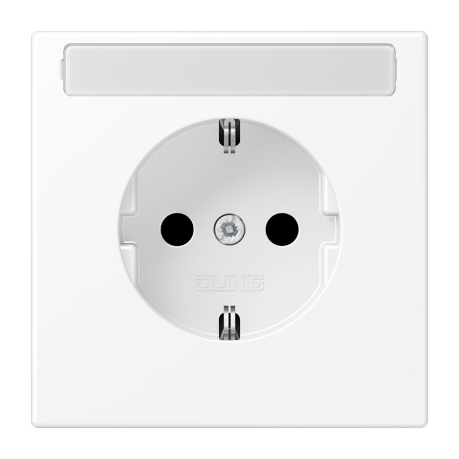 Wandcontactdoos LS990 wit nat ki.veill tekstv.