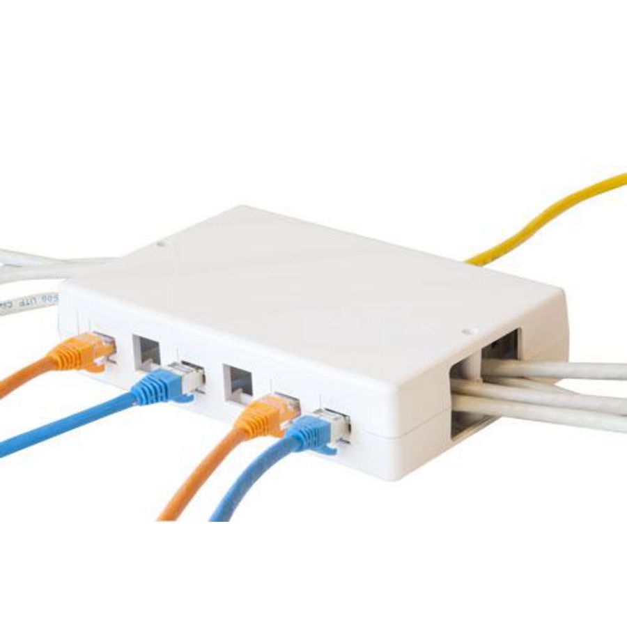 Media box 6/12 aansluitingen