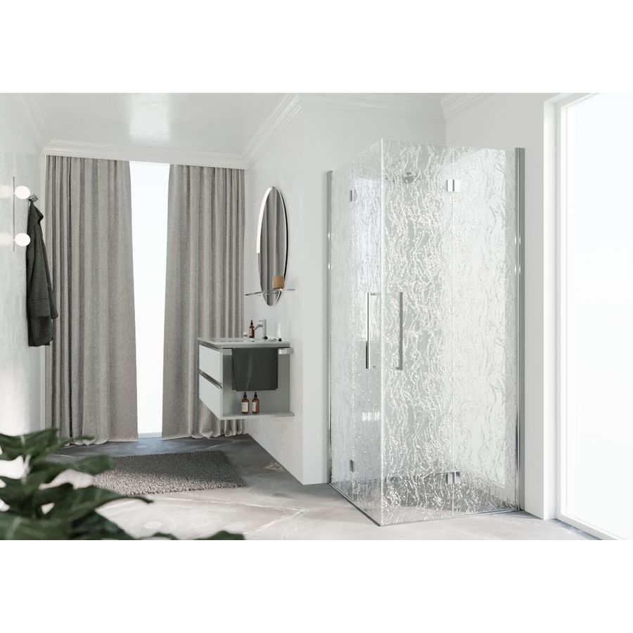 Deel rechts Y22GS hoekinstap 760-780x2000mm chroom aqua