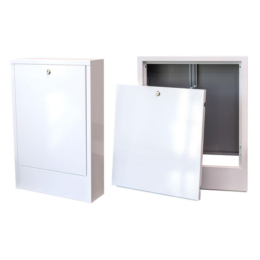 Opbouwverdelerkast RAL9003 interne breedte 385mm