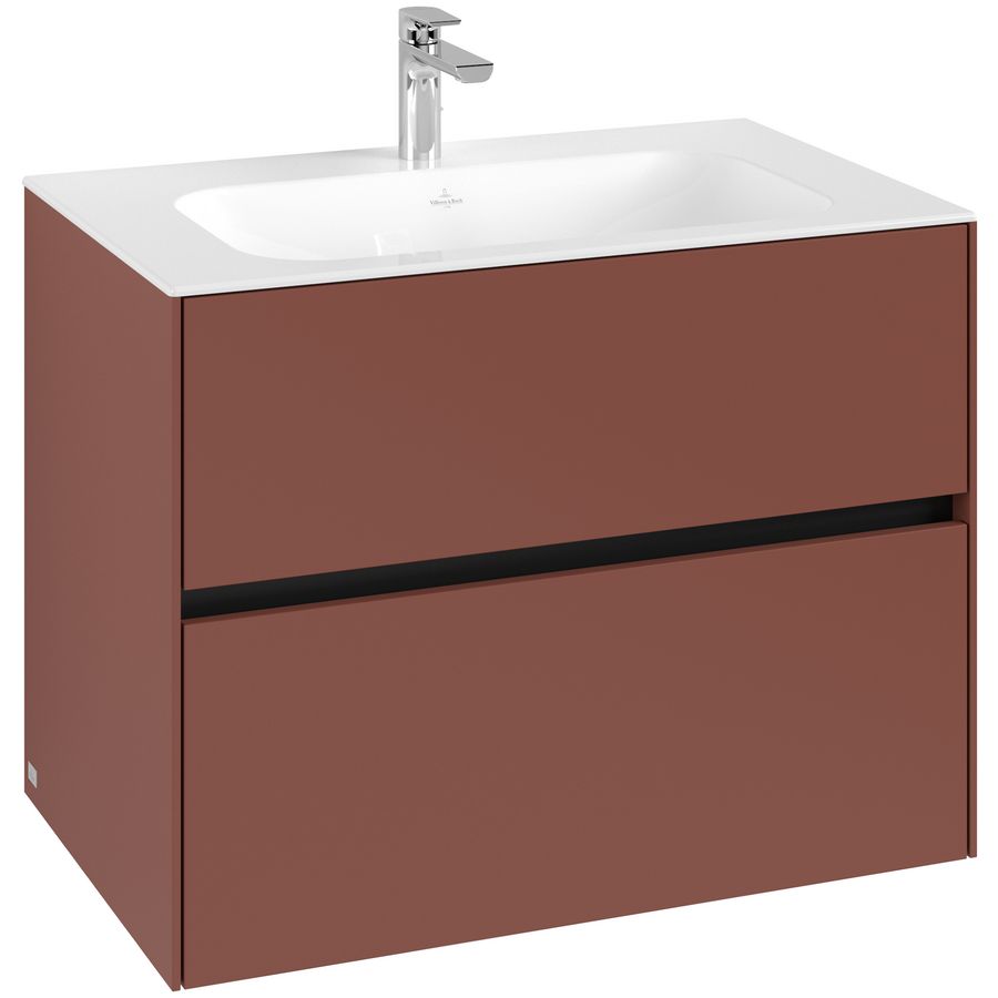 Wastafelonderkast Collaro 796x603x498mm Wine Red C138B0AH