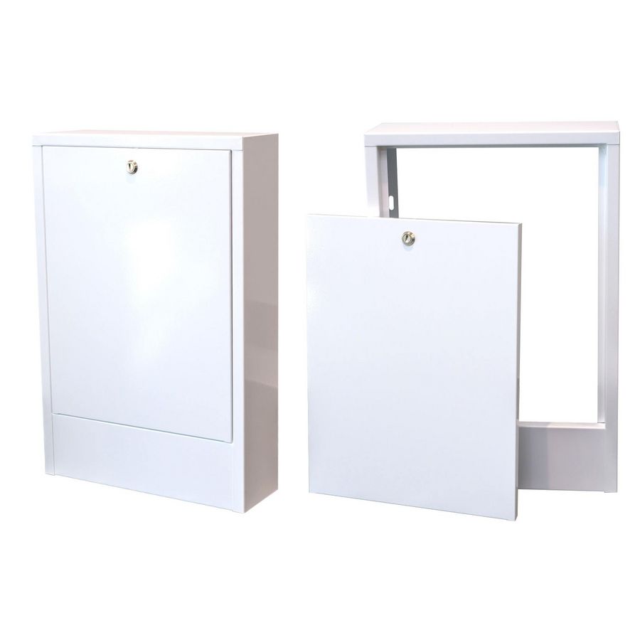 Opbouwverdelerkast zonder rugpl. RAL9003 interne breedte 1015mm