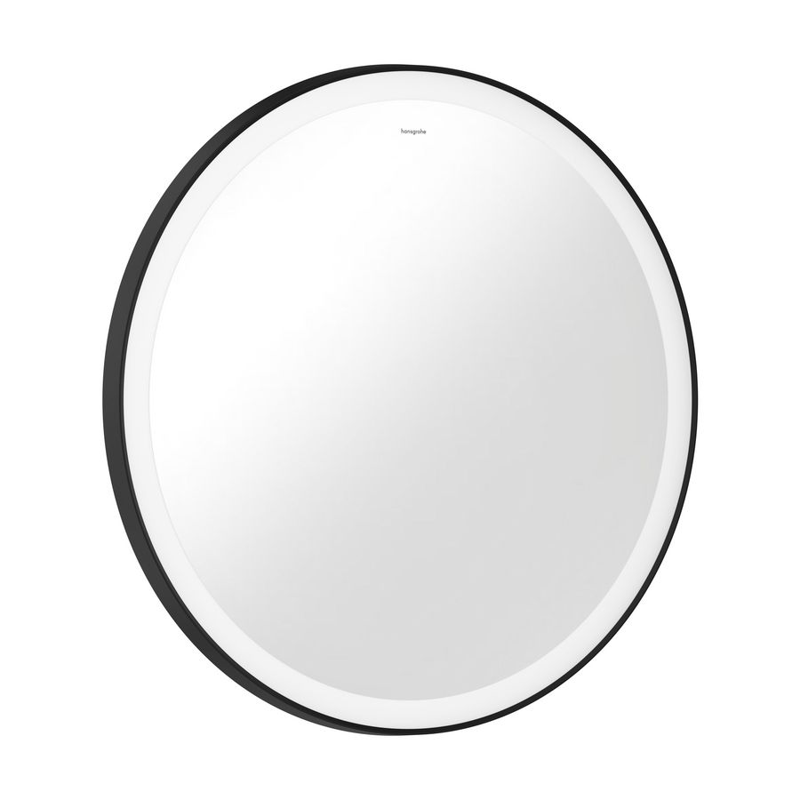 Spiegel ronde LED 700/30 wandschakelaar mat zwart Xarita Lite S