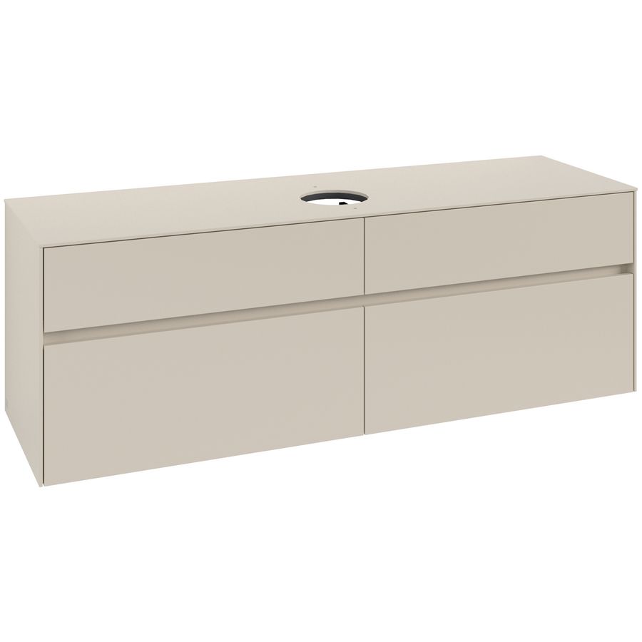 Wastafelonderkast Collaro 1600x548x500mm Cashmere Grey C049B0VN