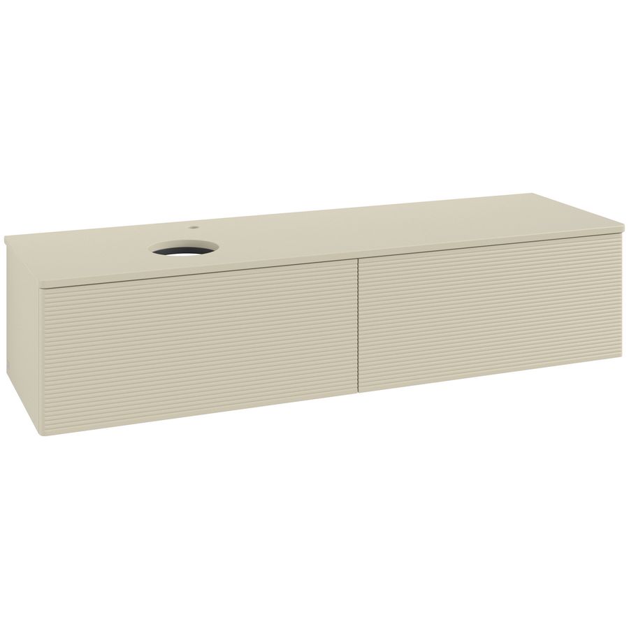 Wastafelonderkast Antao 1600x360x500mm S.Grey Matt Lacquer K37150HJ
